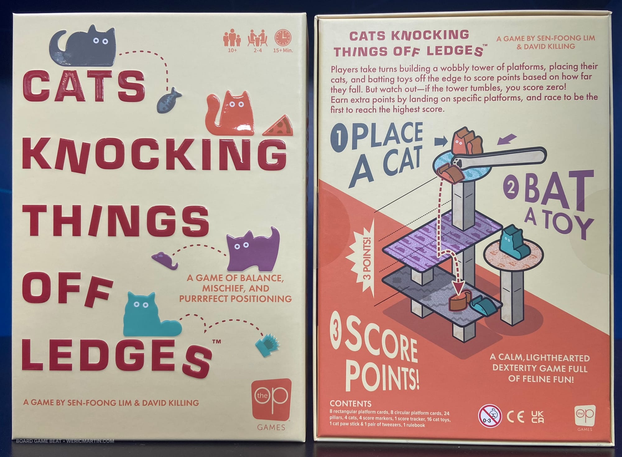 The front and back covers of Cats Knocking Things Off Ledges