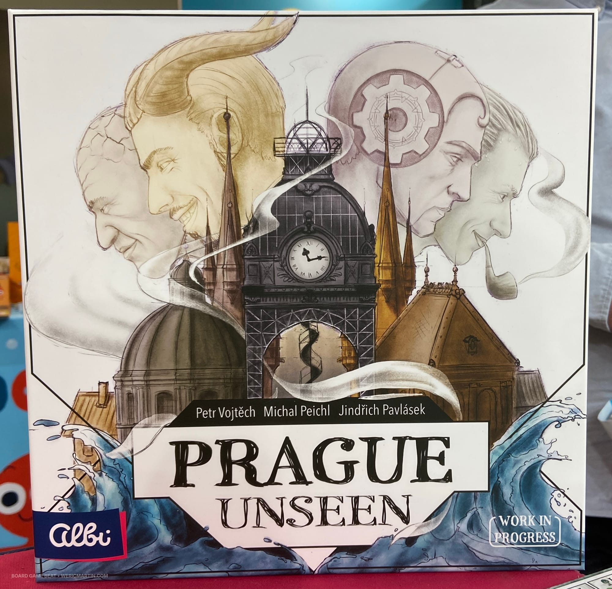 A work-in-progress cover of Prague Unseen