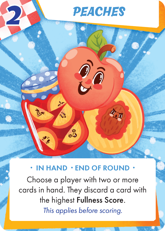 The Peaches card in Hot Brown Surprise